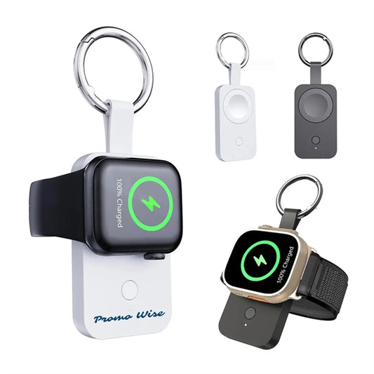 Portable Watch Wireless Charging Power Bank with Keychain