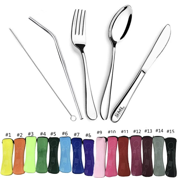 5-Piece Stainless Steel Flatware Set