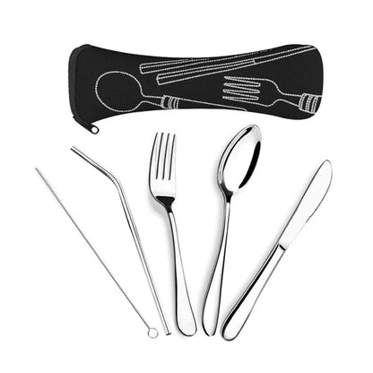 5-Piece Stainless Steel Flatware Set