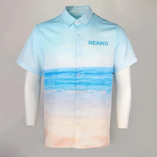REAWO DYE SUBLIMATION HAWAIIAN SHIRT-STRETCH POLY
