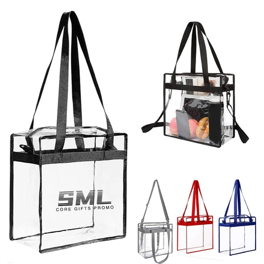 Stadium Approved Clear Tote Bag with Zipper