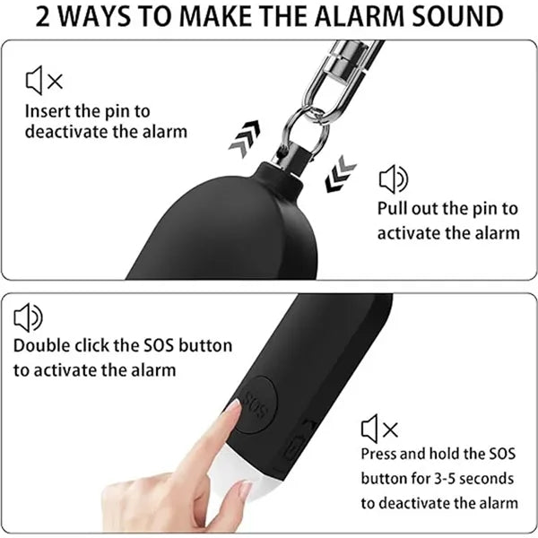 130DB Personal Safety Alarm for Women Children Elderly