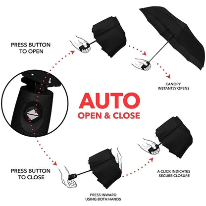 Automatic Windproof Travel Umbrella