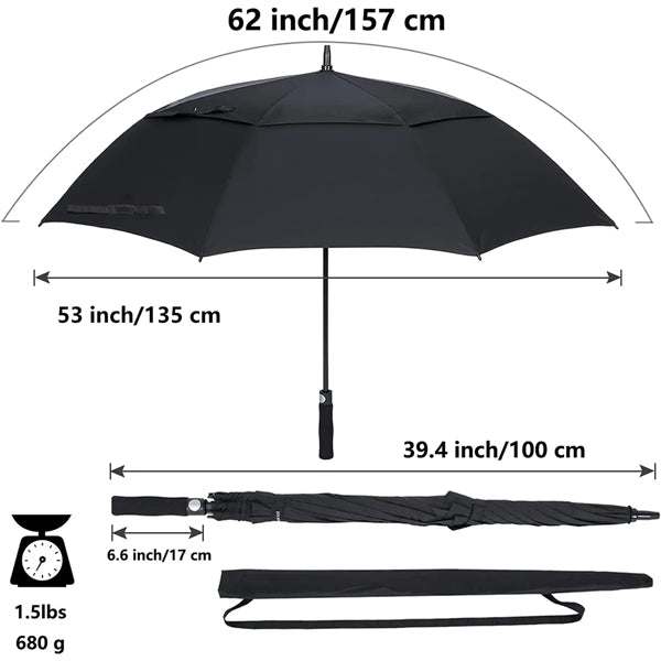 Large Double Canopy Windproof Automatic Umbrellas