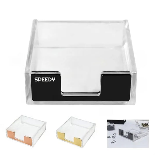 Clear Acrylic Sticky Note Pad Holder