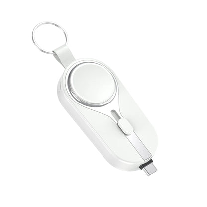 2000 mAh 2-in-1 Mini Power Bank With Keychain