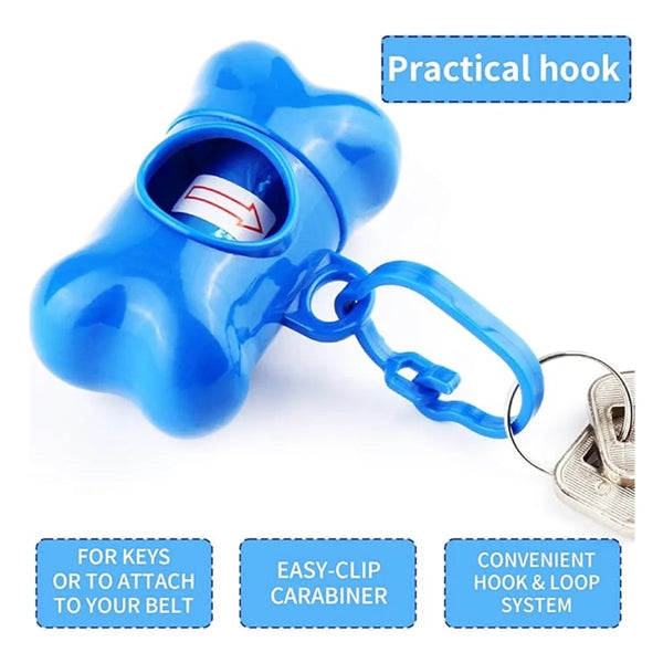 Bone Shaped Dog Poop Holder Waste Dispenser