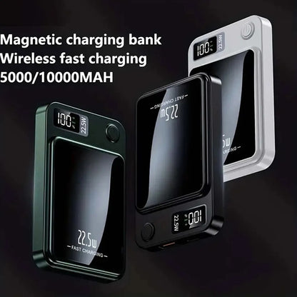 5000/10000mAh Fast Charging Magnetic Wireless Power Bank