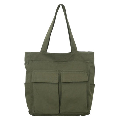 Multi Pocket Retro Crossbody Bag
