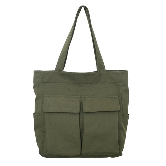 Multi Pocket Retro Crossbody Bag