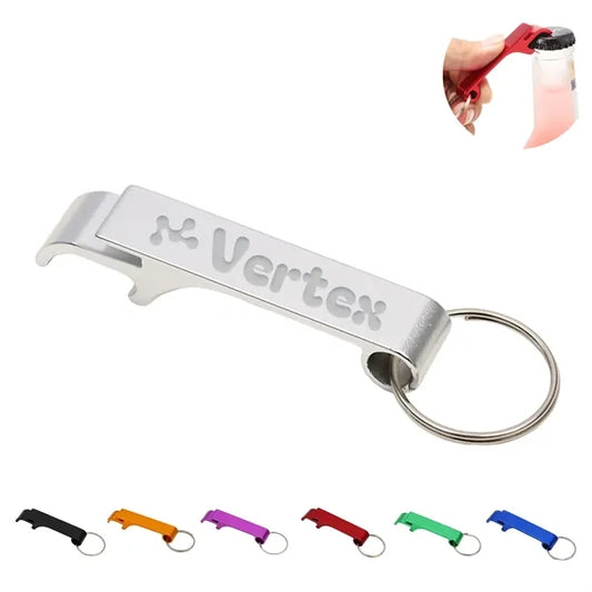 Colored Metal Bottle Opener Keychain