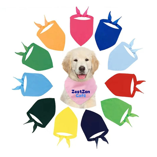 Solid Color Pet Bandanna