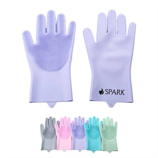 Multifunction Cleaning Gloves Dishwashing Pet Grooming Brush