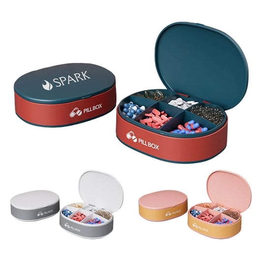 Portable Daily Pill Organizer Box