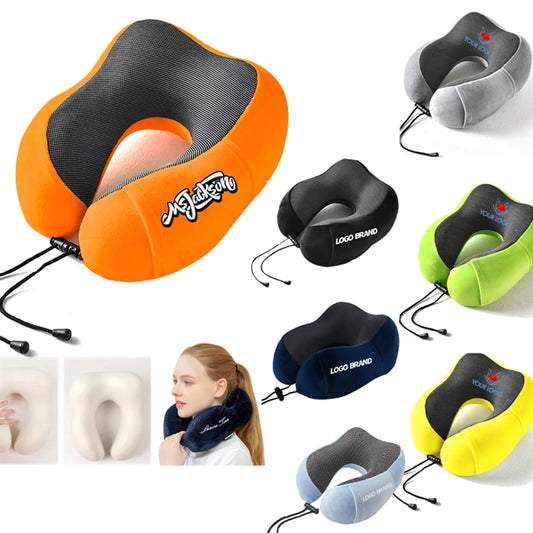 Travel Memory Foam Neck Pillow For Airplane