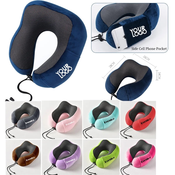 Travel Memory Foam Neck Pillow For Airplane