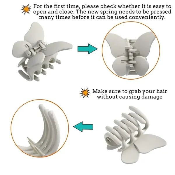 Butterfly Hair Claw Clips
