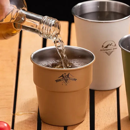 10oz Stainless Steel Outdoor Camping Cup