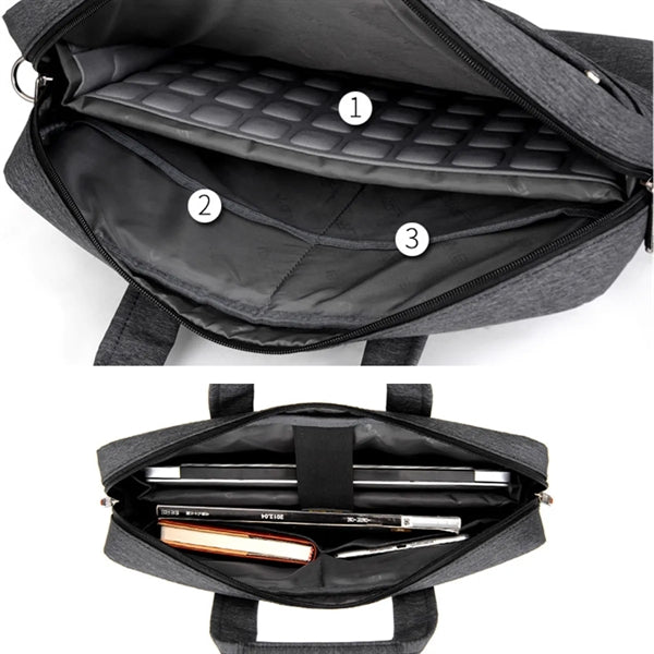 15.6" Business Briefcase Protective Laptop Work Shoulder Bag