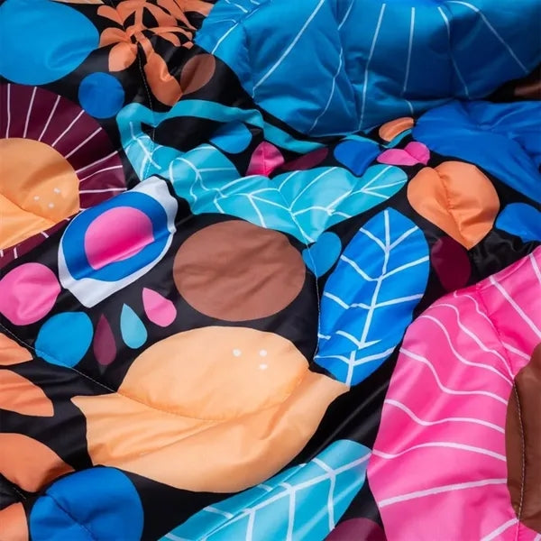 Warm Printed Outdoor Camping Blanket for 1-Person