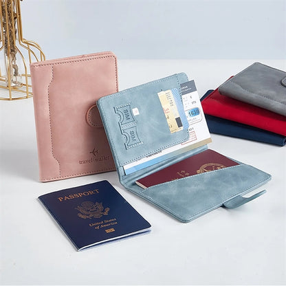 RFID Overseas Travel Wallet Passport Storage Holder Case