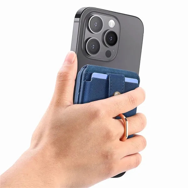 RFID Luxury Leather Magnetic Wallet Stand for Apple Phone 15