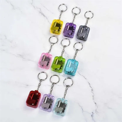 Unique Acrylic Music Box Keychain