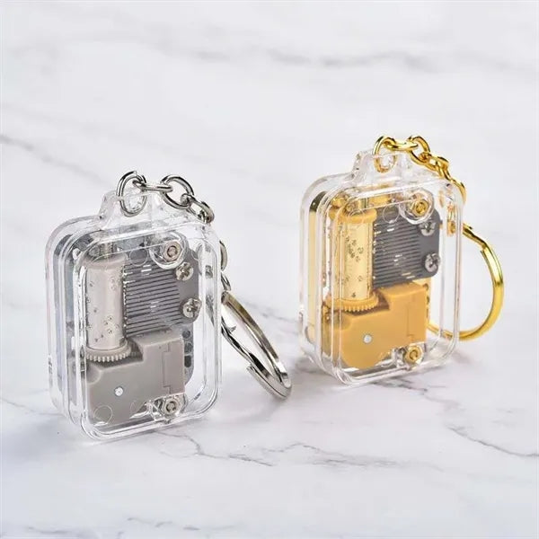 Unique Acrylic Music Box Keychain