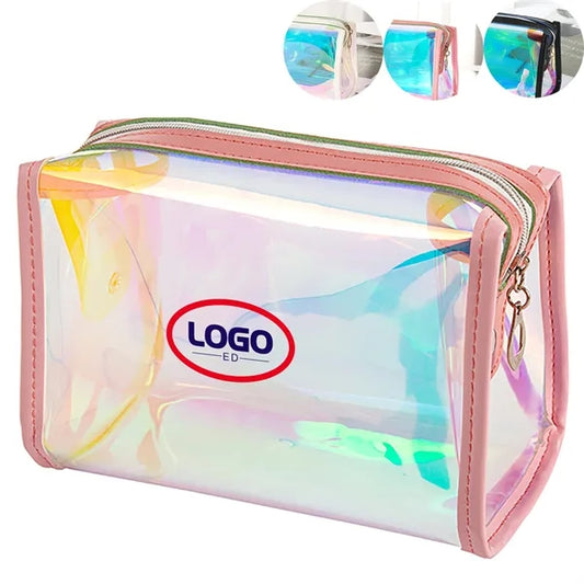 Holographic Cosmetic Bags Clear Makeup Puoch