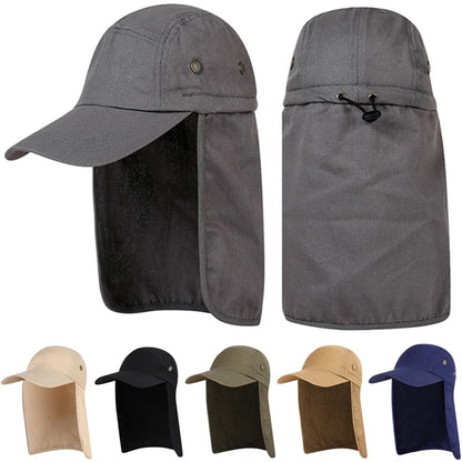 Sun Cap With Neck Cover