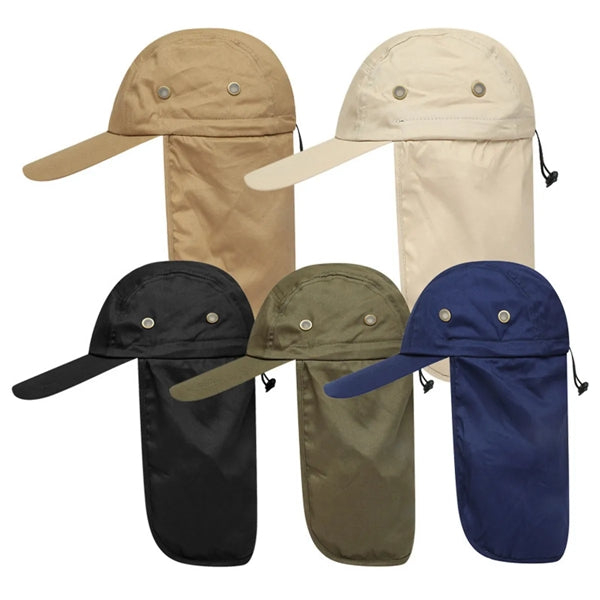 Sun Cap With Neck Cover
