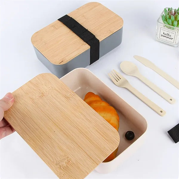 Portable Lunch Box With Cutlery