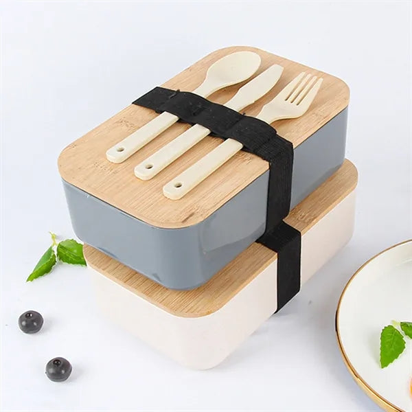 Portable Lunch Box With Cutlery