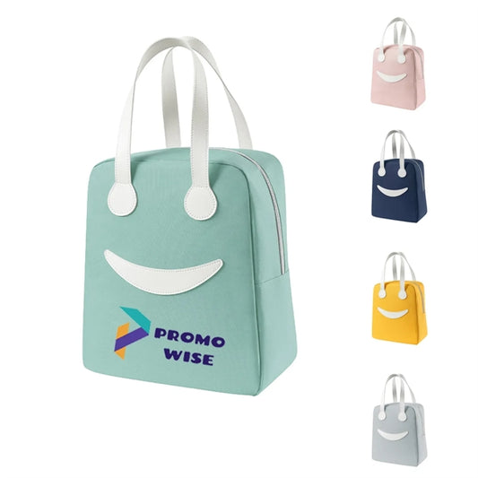 Mini Smile Lunch Cooler Shoulder Tote Bag