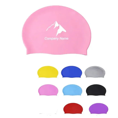 Solid Color Silicone Swimming Cap