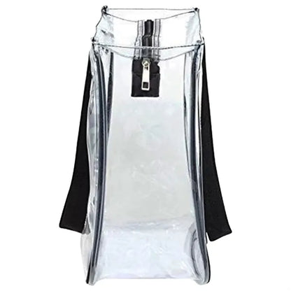 Clear Vinyl Tote bag, Stadium compliant zippered bags
