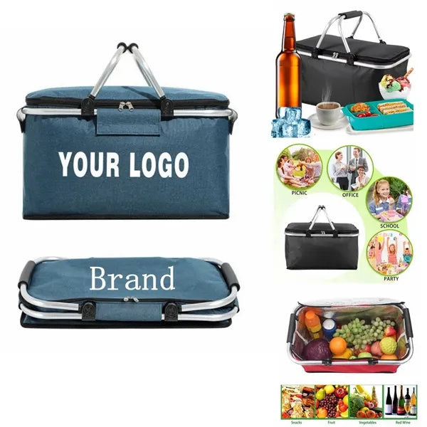 Foldable Large Insulated Picnic Basket