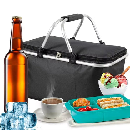 Foldable Large Insulated Picnic Basket