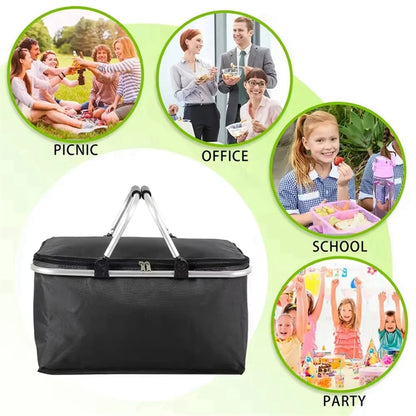 Foldable Large Insulated Picnic Basket
