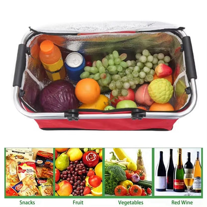 Foldable Large Insulated Picnic Basket