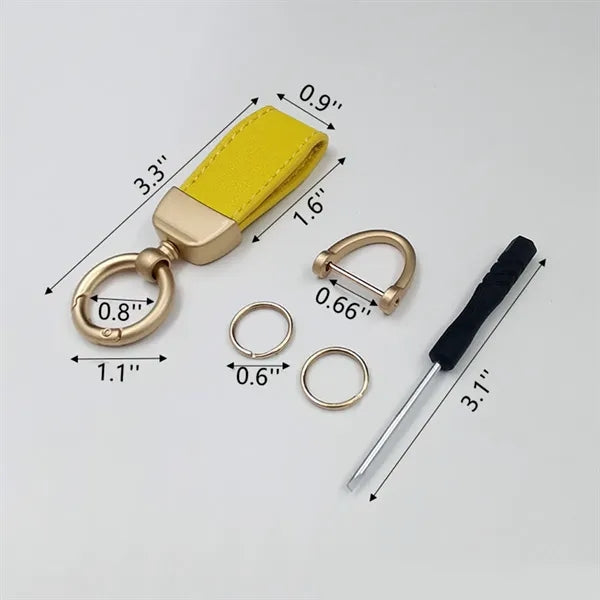 Leather Car Key Chain