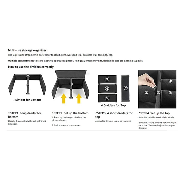 Golf Organizer For Car