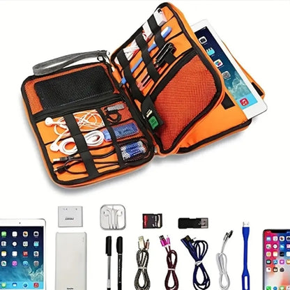 Waterproof Double Layer Travel Gear Organizer Electronics