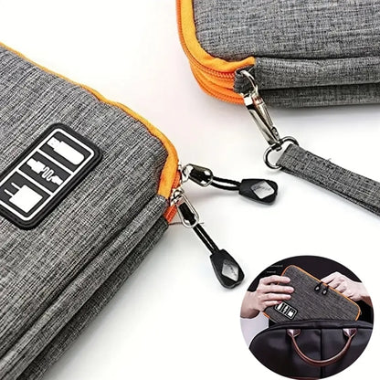 Waterproof Double Layer Travel Gear Organizer Electronics