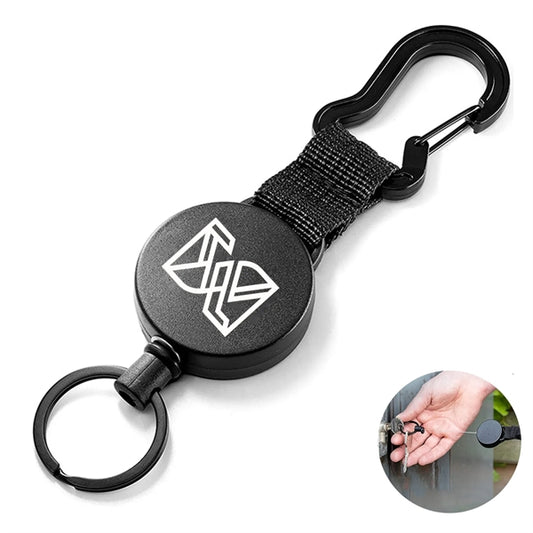 Retractable Keychain with Carabiner