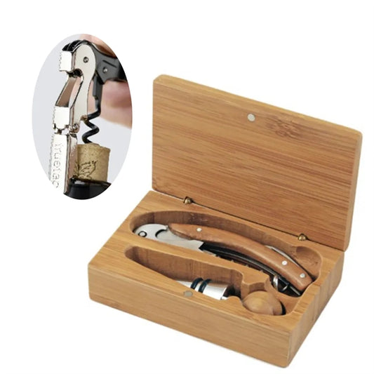 Red Wine Corkscrew 2 Piece Set