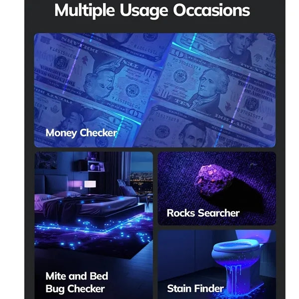 Black Mini UV Flashlight