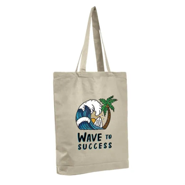 Economical Tote Bag with Bottom Gusset