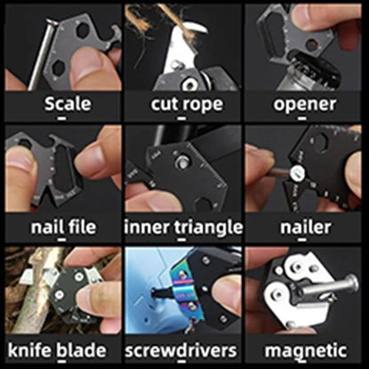 Portable Hexagonal Shape Multi Tool Keychain