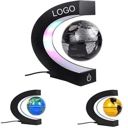 Floating Globe With Colored Led Lights